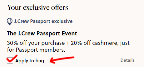 J. Crew: 30% off Members Event (minimal exclusions)